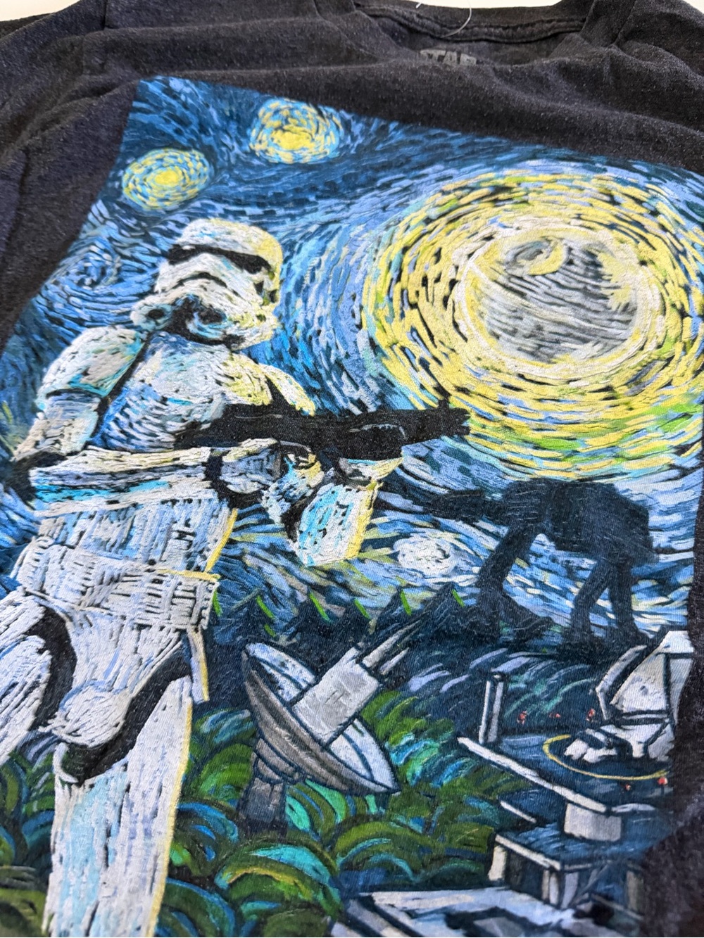 Star Wars Stormtrooper 'Starry Night' Graphic Tee - Black - Picture 2 of 3